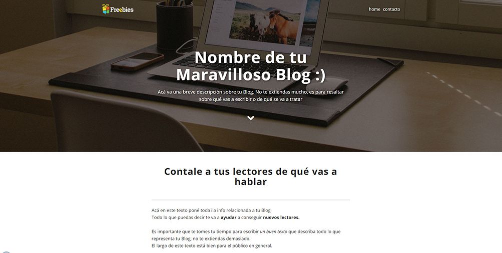 Freebies - Diseño de Paginas Web Gratis
