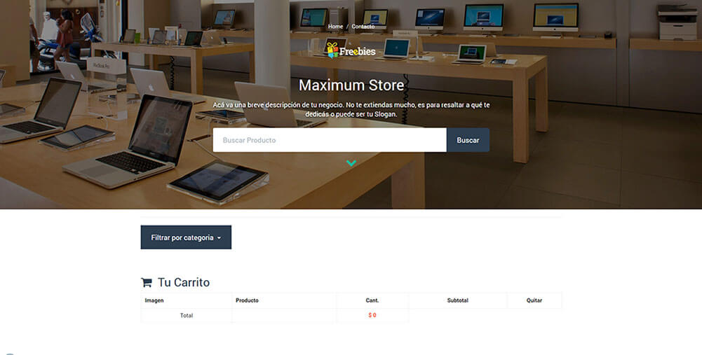 Freebies - Diseño de Paginas Web Gratis